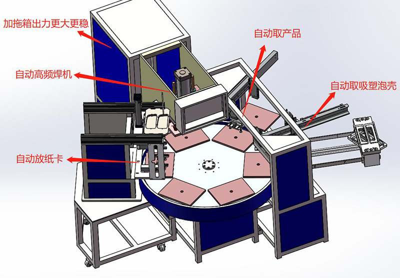 全自動吸塑成型高周波焊接一體機(jī)圖紙